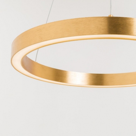 Carlo 60 LED gold modern round pendant lamp ZumaLine