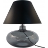 Adana black&smoked glass table lamp with shade ZumaLine