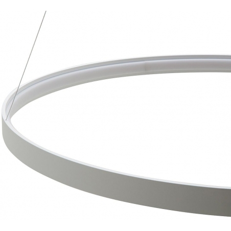 Circle 110 white modern round pendant lamp ZumaLine