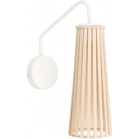 Dover I 12 birch plywood wall lamp with arm Nowodvorski