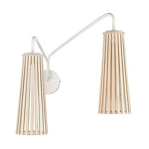 Dover II birch plywood wall lamp with arm Nowodvorski