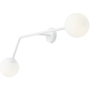 Pure II white glass balls wall lamp Aldex