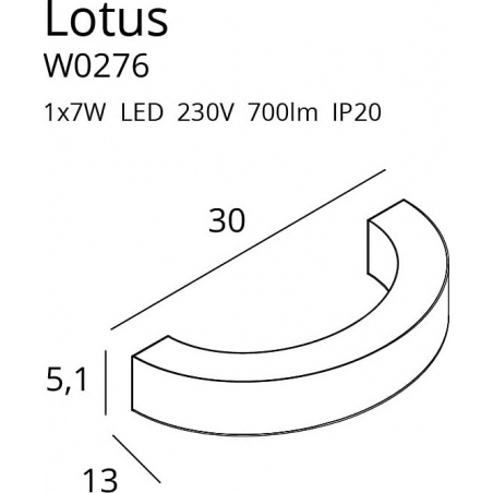 Lotus LED gold glamour wall lamp MaxLight