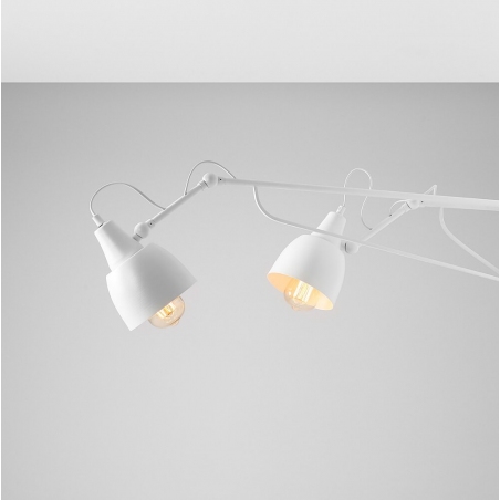 Soho white wall lamp with arms and 2 lights Aldex