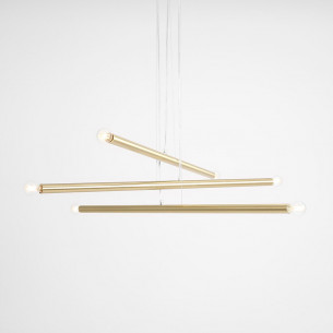 Tubo VI 100 gold glamour tubes pendant lamp Aldex