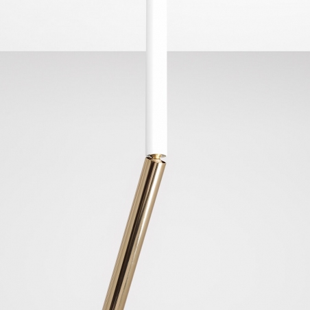 Lampa sufitowa biało-złota tuba Stick L Aldex