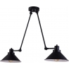 Techno III black industrial semi flush ceiling light with adjustable arms Nowodvorski