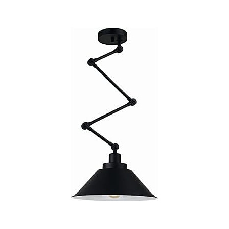 Pantograph 34 black semi flush ceiling light with adjustable arm Nowodvorski