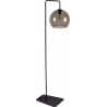 Monaco grey&amp;black glass ball floor lamp Nowodvorski