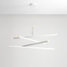 Tubo 100 white designer tubes pendant lamp Aldex