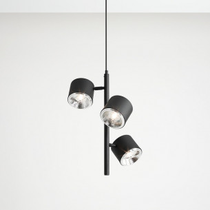 Bot black pendant lamp with 3 lights Aldex