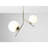 Gallia white&gold glass balls semi flush ceiling light Aldex