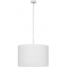 Alice 37 white pendant lamp with shade Nowodvorski