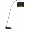 Alice Floor black arched floor lamp with shade Nowodvorski
