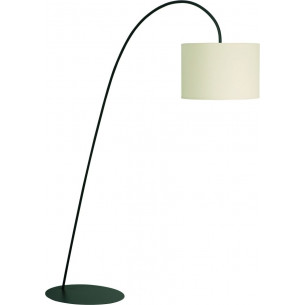 Alice Floor ecru arched floor lamp with shade Nowodvorski