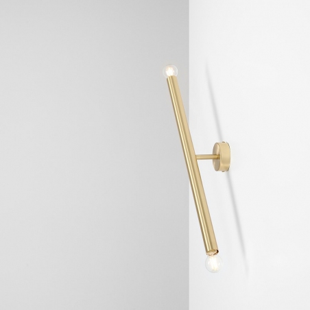 Tubo S gold designer tube wall lamp Aldex