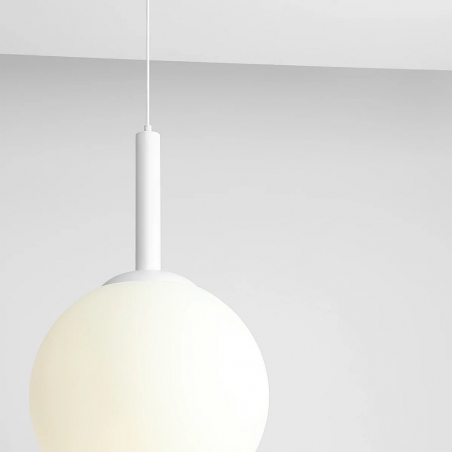 Bosso 40 white glass ball pendant lamp Aldex