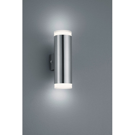 Aracati 16 LED nickel garden wall light Trio