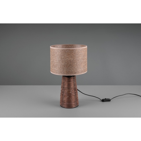 Straw brown rustic table lamp Reality