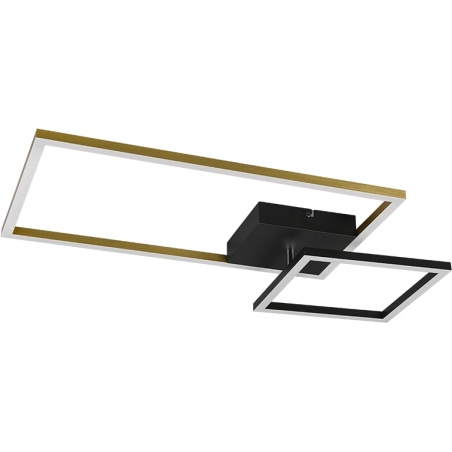 Plafon nowoczesny Padella LED 64 czarno-złoty Reality