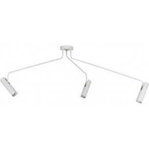 Eye Cold 3 white semi flush ceiling light with adjustable arm Nowodvorski