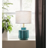 Lampa stołowa ceramiczna Cous 24 Niebieska Markslojd