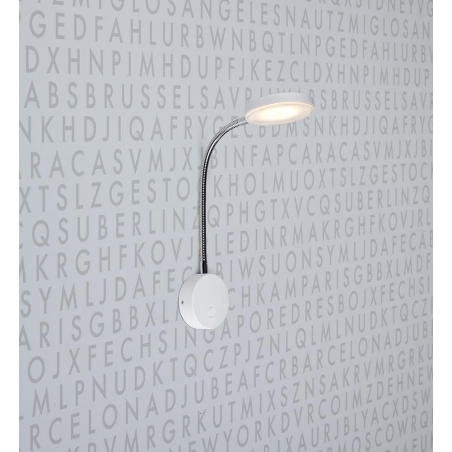 Flex Led white wall lamp with switch Markslojd