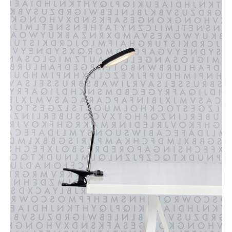 Lampa biurkowa z klipsem Flex Led Czarna Markslojd