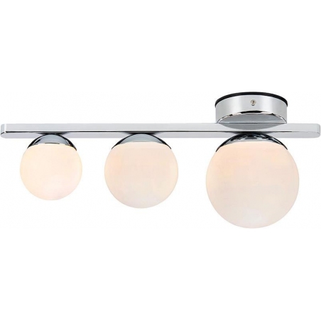 Puro white&chrome glass balls bathroom wall lamp Markslojd