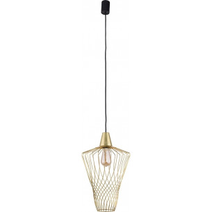 Wave L gold wire pendant lamp Nowodvorski