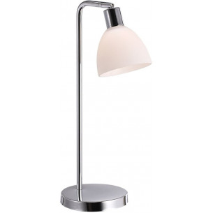 Stylowa Lampa biurkowa szklana Ray White Chrom/Biały 12 Biała Nordlux na biurko od BlowUpDesign.pl 2