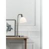 Ray White chrome&white glass desk lamp Nordlux