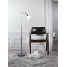 Ray White chrome 12 white glass floor lamp Nordlux