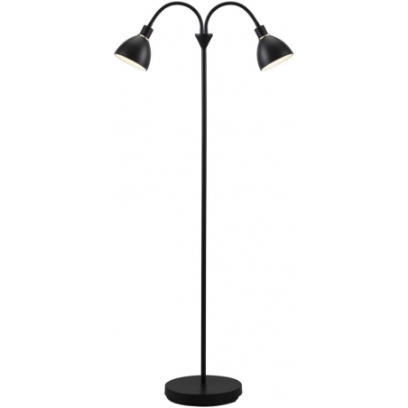 Ray Double black floor lamp with 2 lights Nordlux
