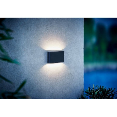 Kinver LED black outdoor wall lamp Nordlux