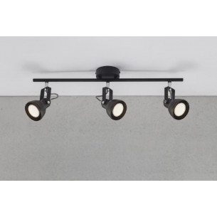 Aslak Triple black ceiling spotlight with 3 lights Nordlux