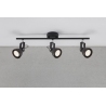 Aslak Triple black ceiling spotlight with 3 lights Nordlux