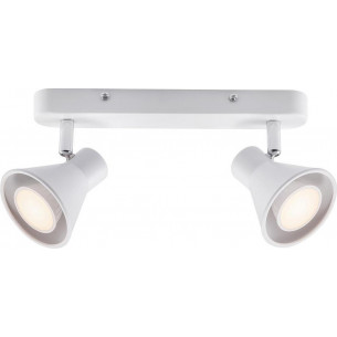 Stylowy Reflektor sufitowy podwójny Eik Double Biały Nordlux do salonu, kuchni i przedpokoju. 2