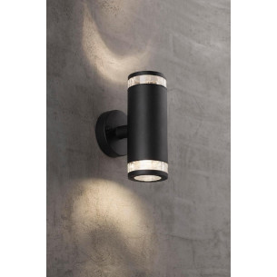 Birk black outdoor wall lamp Nordlux