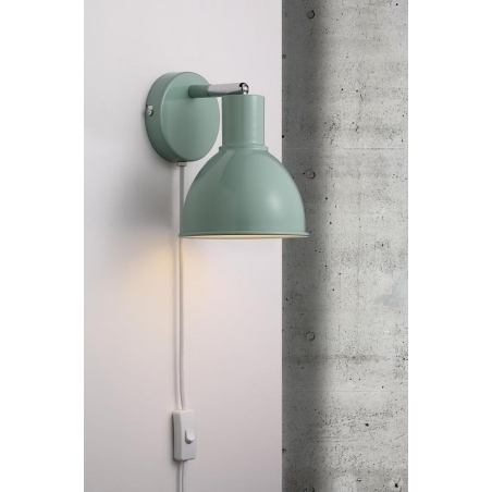 Pop 15 green wall lamp with switch Nordlux
