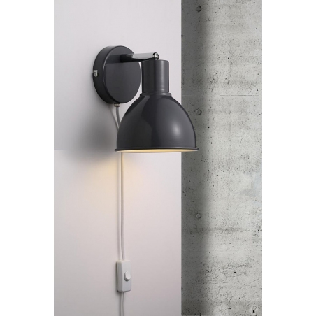 Pop 15 anthracite wall lamp with switch Nordlux
