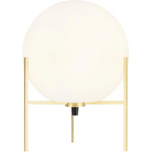 Alton opal glass&brass glass ball table lamp Nordlux