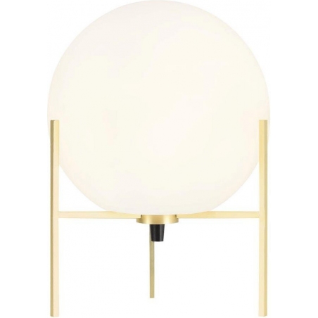 Alton opal glass&brass glass ball table lamp Nordlux