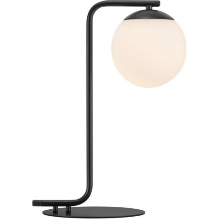 Grant black&white glass ball table lamp Nordlux