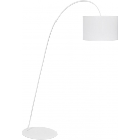 Alice whitearched floor lamp with shade Nowodvorski
