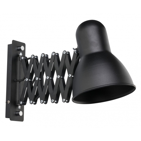 Harmony black industrial wall lamp with arm Nowodvorski