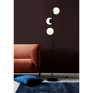 Lilly black glass balls floor lamp Nordlux