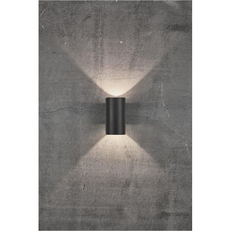 Asbol LED black outdoor wall lamp Norldux
