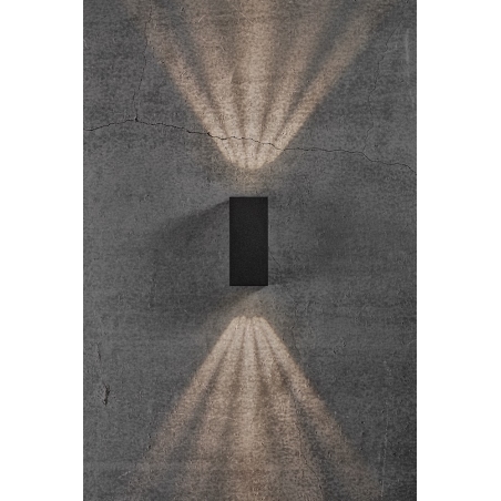 Asbol Kubi LED black outdoor wall lamp Norldux
