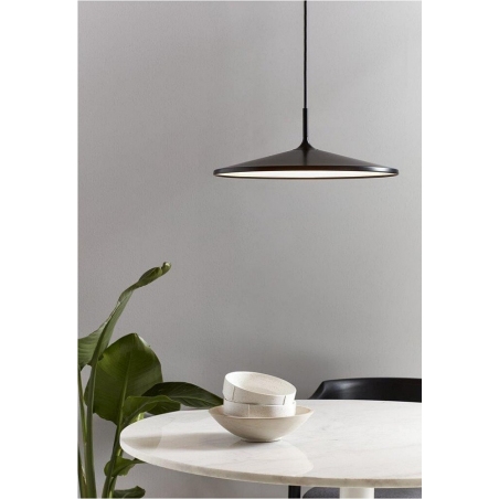 Stylowa lampa wisząca do salonu i sypialni. Lampa wisząca nowoczesna Balance 42 LED czarna Nordlux